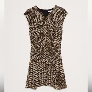 Banana Republic Black and Gold Mini Dress